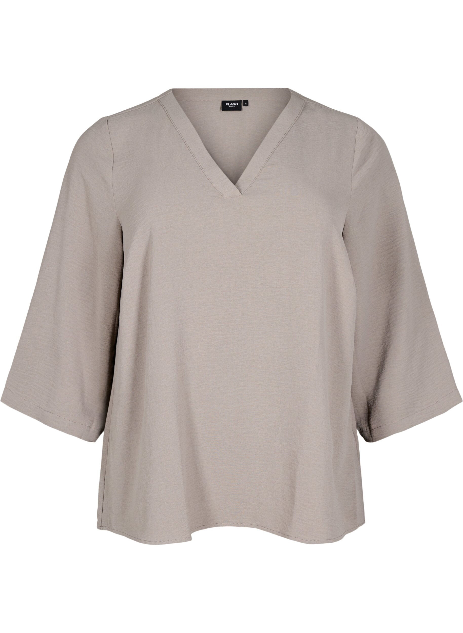 ZizziBlouse met 3/4 mouwen, Beige, Packshot image number 0