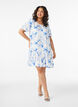 Jurk van viscose met coupenaad, Wit, Model image number 1