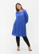 Viscose tuniek met 3/4 mouwen , Dazzling Blue, Model image number 2