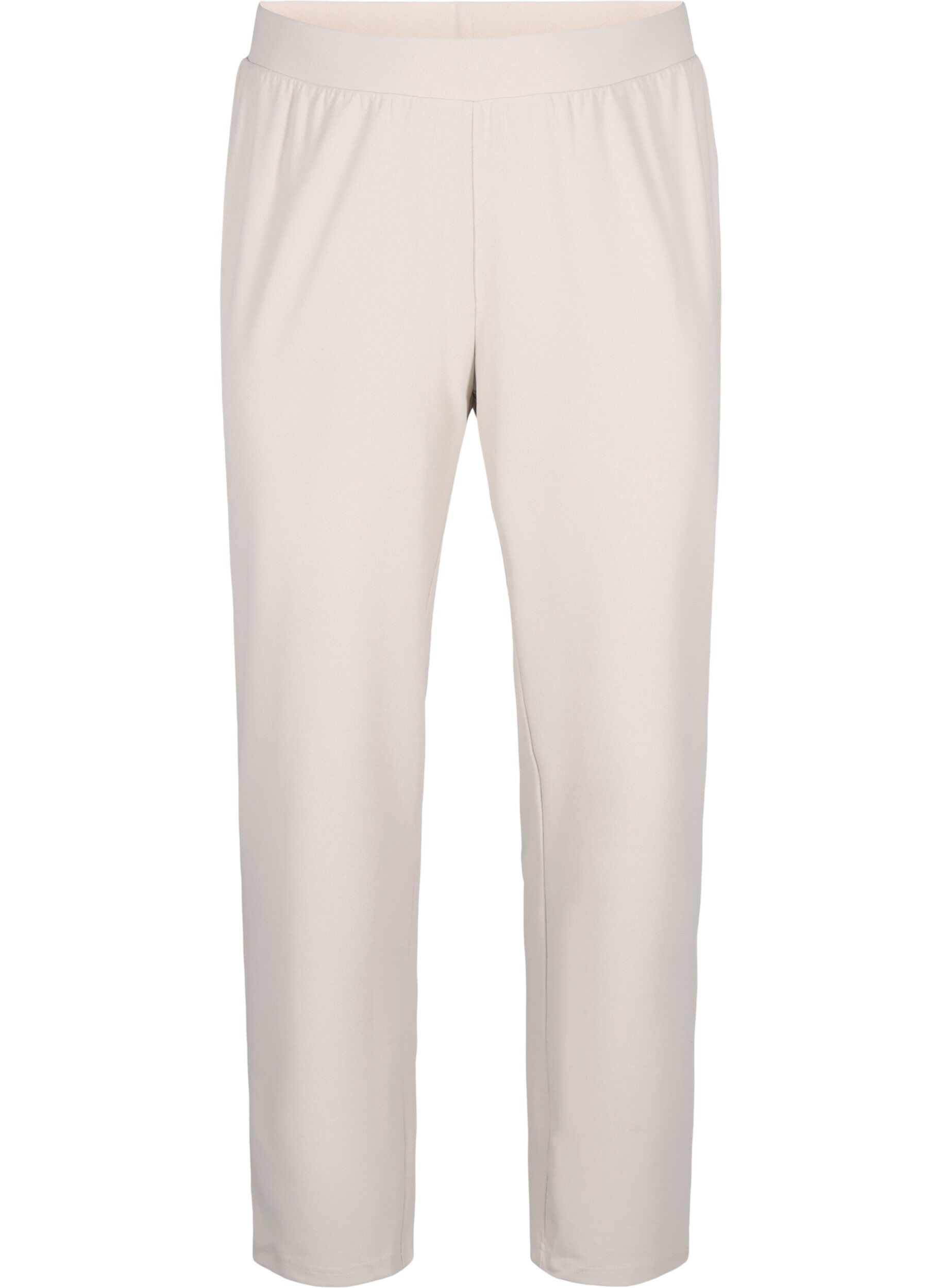 Zizzi Broek met rechte pasvorm, Beige, Packshot image number 0