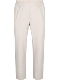Broek met rechte pasvorm, Beige