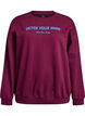 Het sweatshirt met tekstprint, Donker Bordeaux, Packshot image number 0