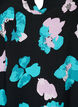 Viscose blouse met print en lange mouw, Blue AOP, Packshot image number 2