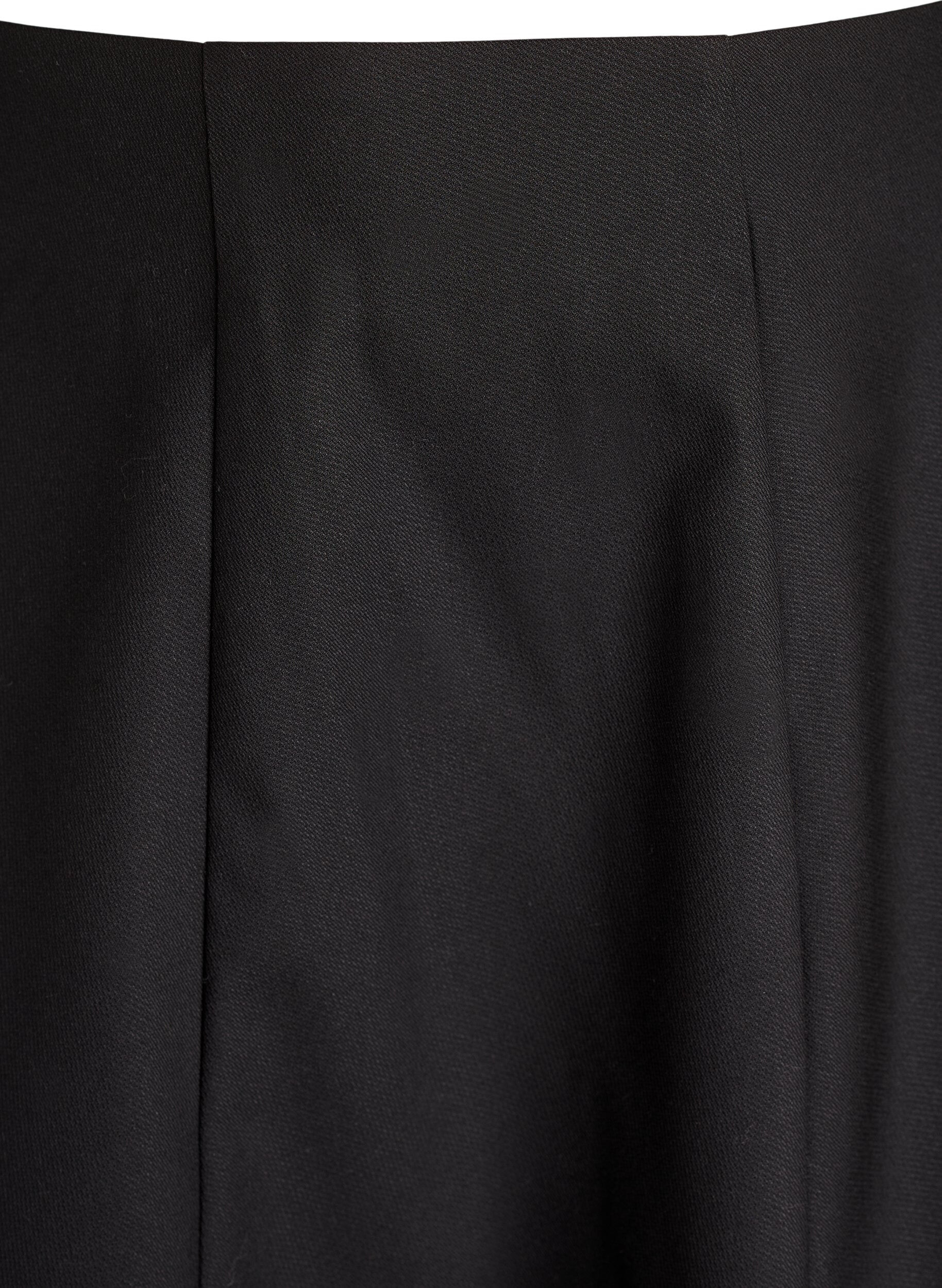 Zizzi Korte A-lijn rok, Zwart, Packshot image number 2