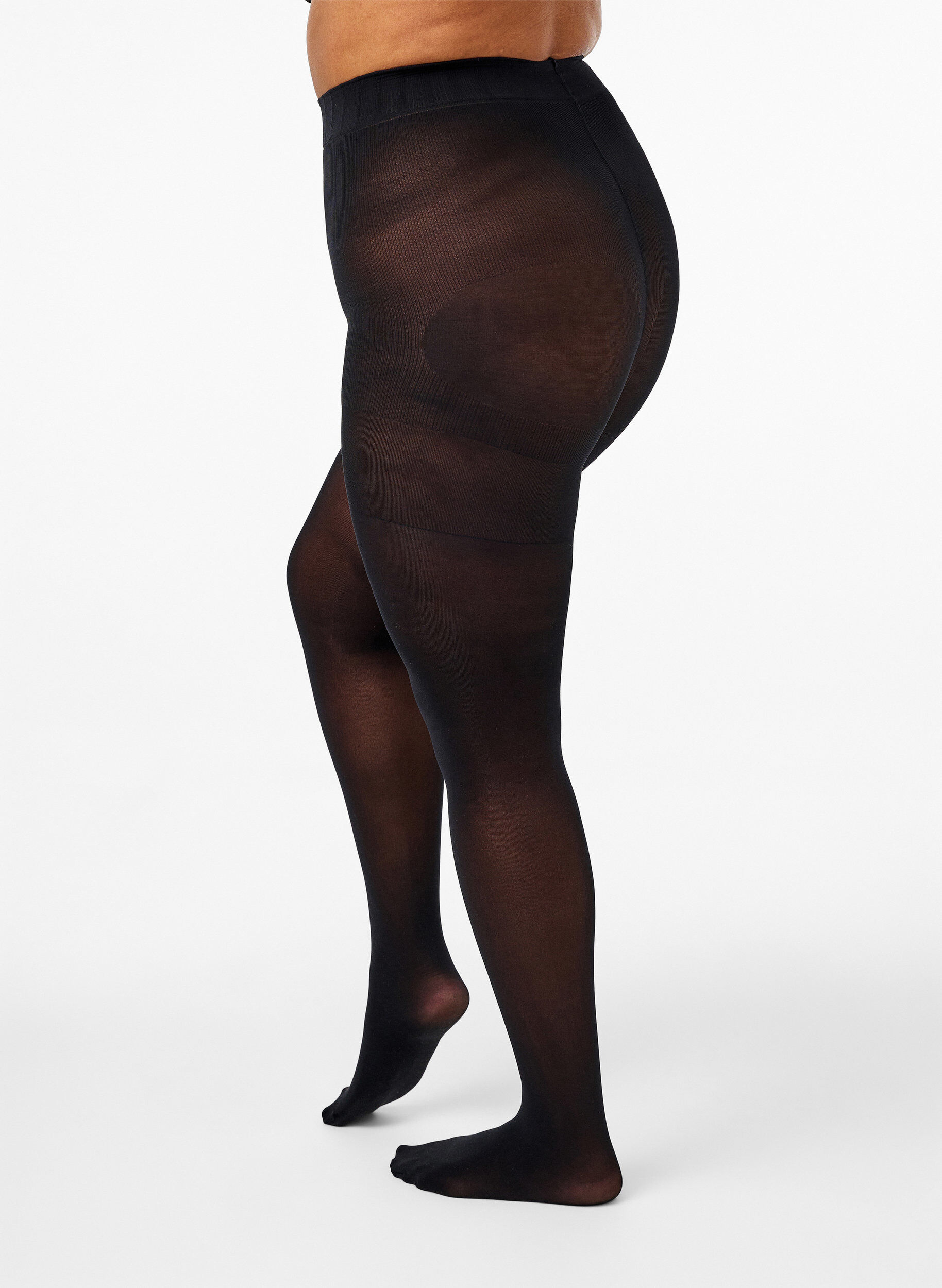ZizziPush up panty Denier 60, Zwart, Model image number 2