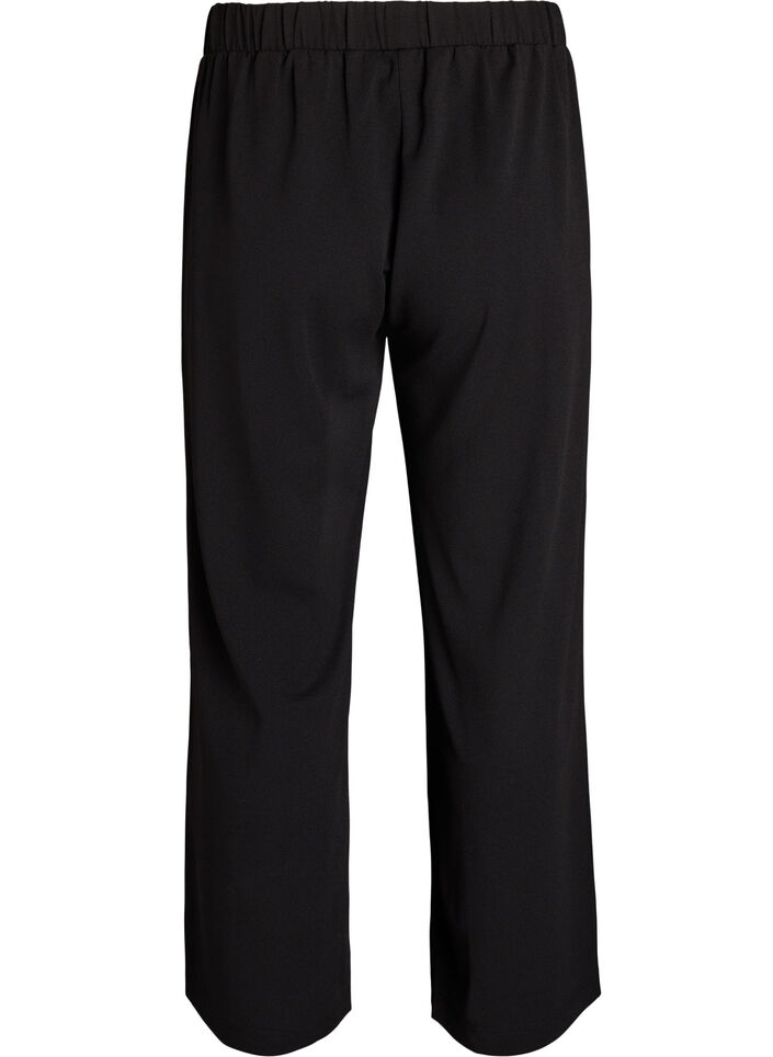 Broek met wijde pijpen, Zwart, Packshot image number 1