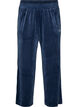 Veloursbroek met contrasterende biezen, Blauw, Packshot image number 0