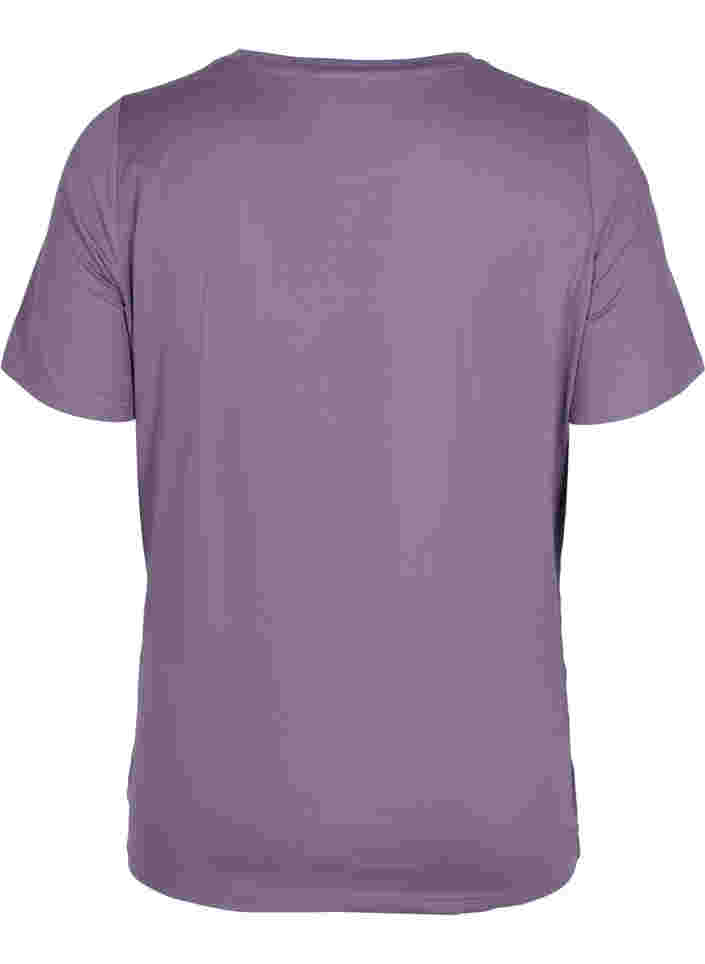 Zwangerschap sport t-shirt, Purple Sage, Packshot image number 1