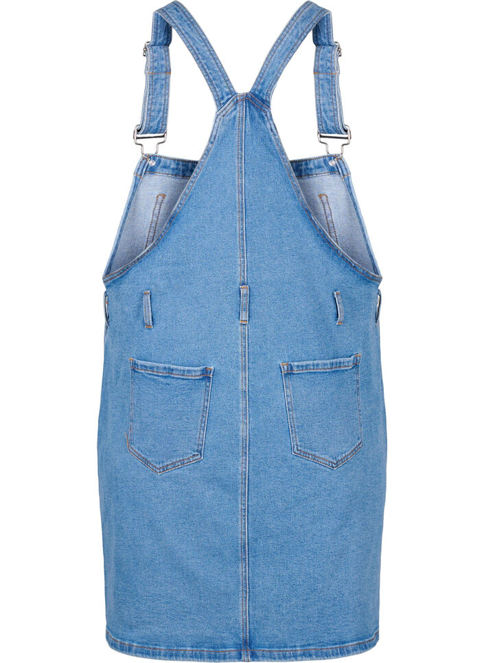 Denim overall jurk, Blauw, Packshot image number 1