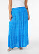Lange rok met elastiek in de taille, Blauw, Model image number 2