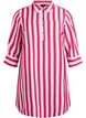 Korte jurk met kraag en borstzak, Roze, Packshot image number 0