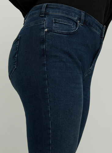 Amy jeans, Dark blue washed, Model image number 1