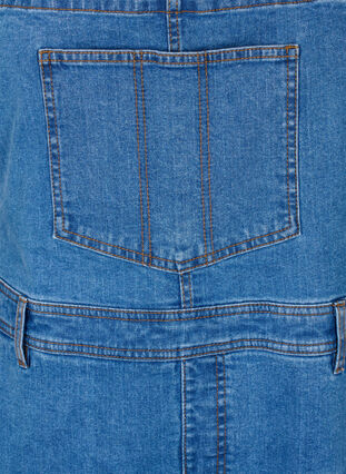 Denim overalls korte broek, Light blue denim, Packshot image number 2