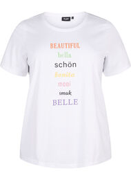 FLASH - T-shirt met motief, Bright White