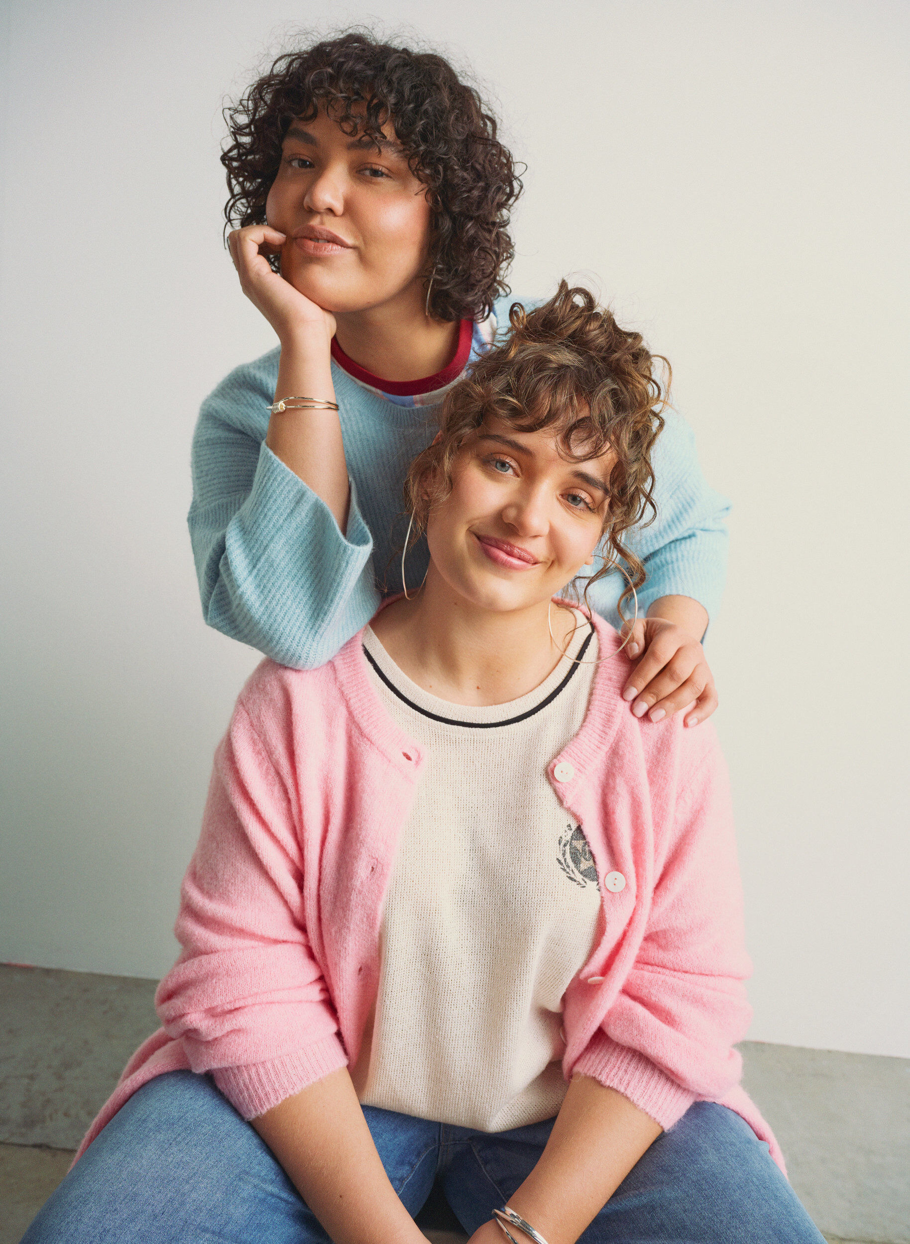 Zizzi Blouse met korte mouwen met contrasterende strepen, Beige, Image image number 0