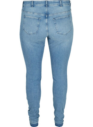 Super slim fit Amy jeans met hoge taille, Blue denim, Packshot image number 1
