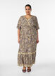 Maxi-jurk van viscose met een paisleyprint, Geel, Model image number 0