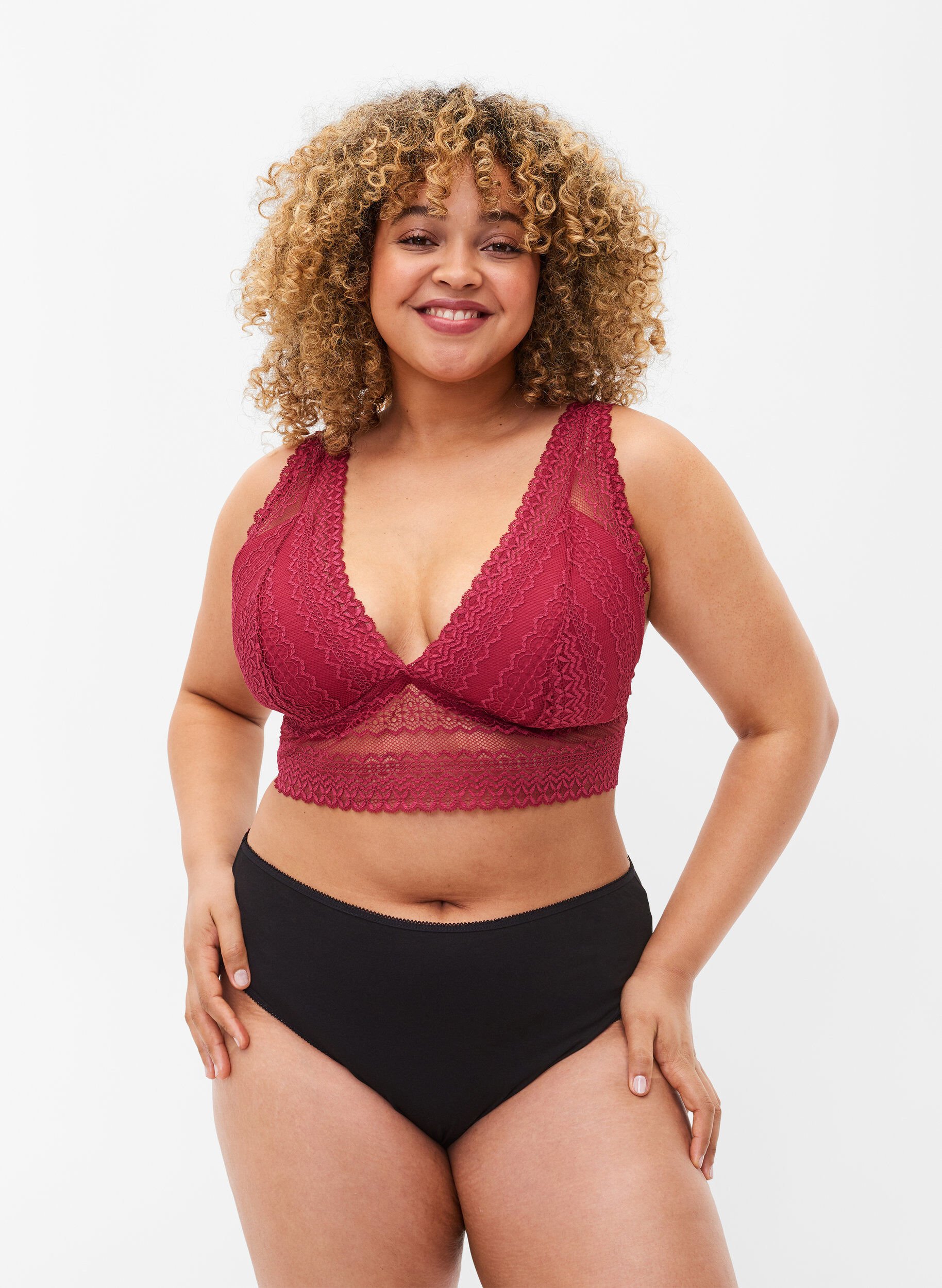 Zizzi Kanten beha met zachte padding, Nocturne ASS, Model image number 0