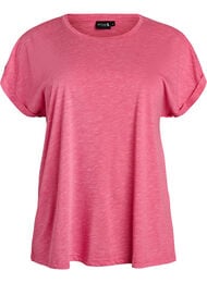 Losse workout T-shirt met korte mouwen, Roze