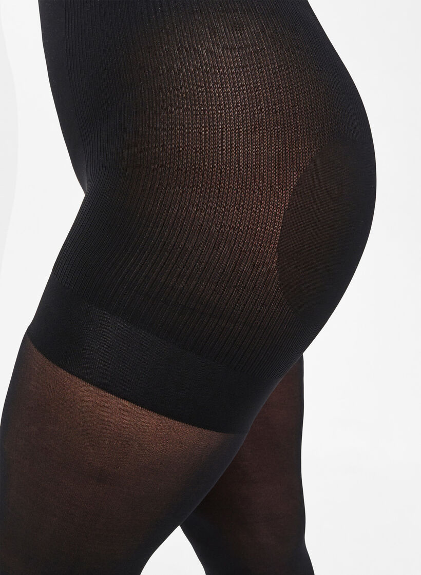 Panty 40 denier met push-up, Zwart, Model image number 2
