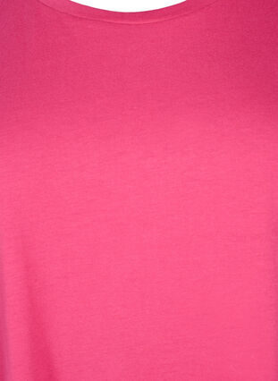 T-shirt met korte mouwen van katoenmix, Raspberry Sorbet, Packshot image number 2