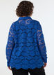 Kanten shirt met parelknopen, Blauw, Model image number 2