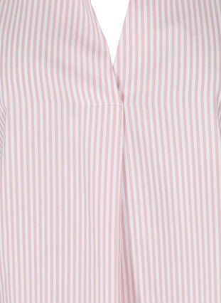 Gestreept overhemd van biologisch katoen, Blush Stripe, Packshot image number 2