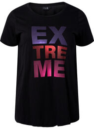 Trainingsshirt met print, Black w. Extreme