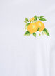 Organisch katoenen T-shirt met citrusprint, Wit, Packshot image number 2