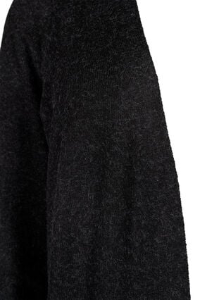 Lang vest met open voorzijde, Dark Grey Melange, Packshot image number 2