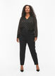 Broek met rits bij de enkel, Black, Model image number 0
