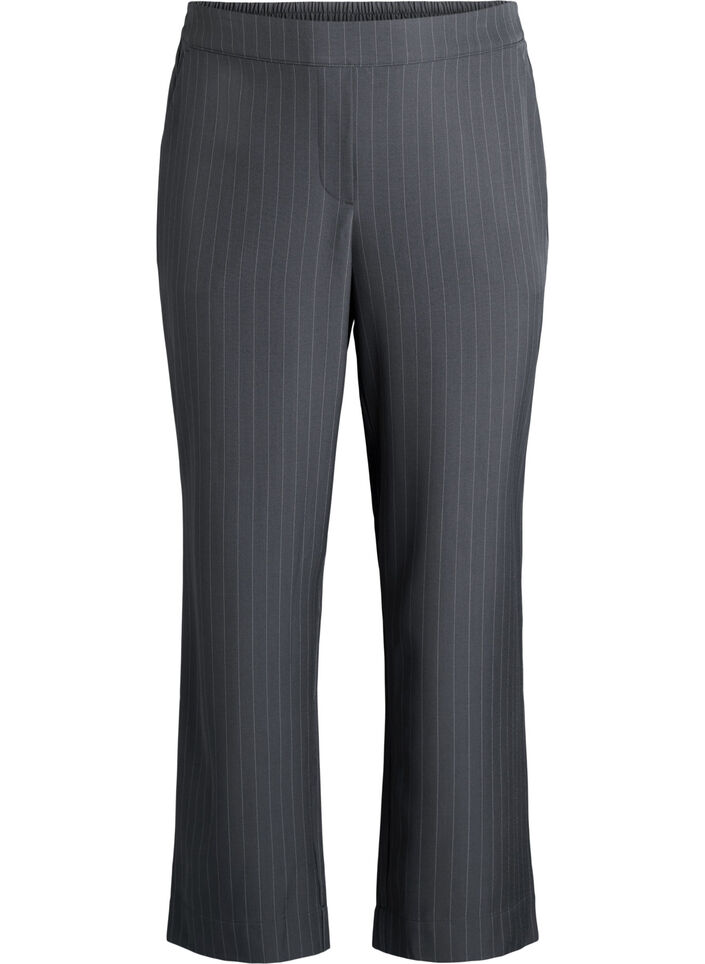 Losse broek met zakken, Grijs, Packshot image number 0