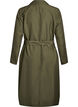 Lange trenchcoat met borduursels, Groen, Packshot image number 1