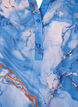 Overhemdjurk van viscose met marmerprint, Palace Blue AOP, Packshot image number 2