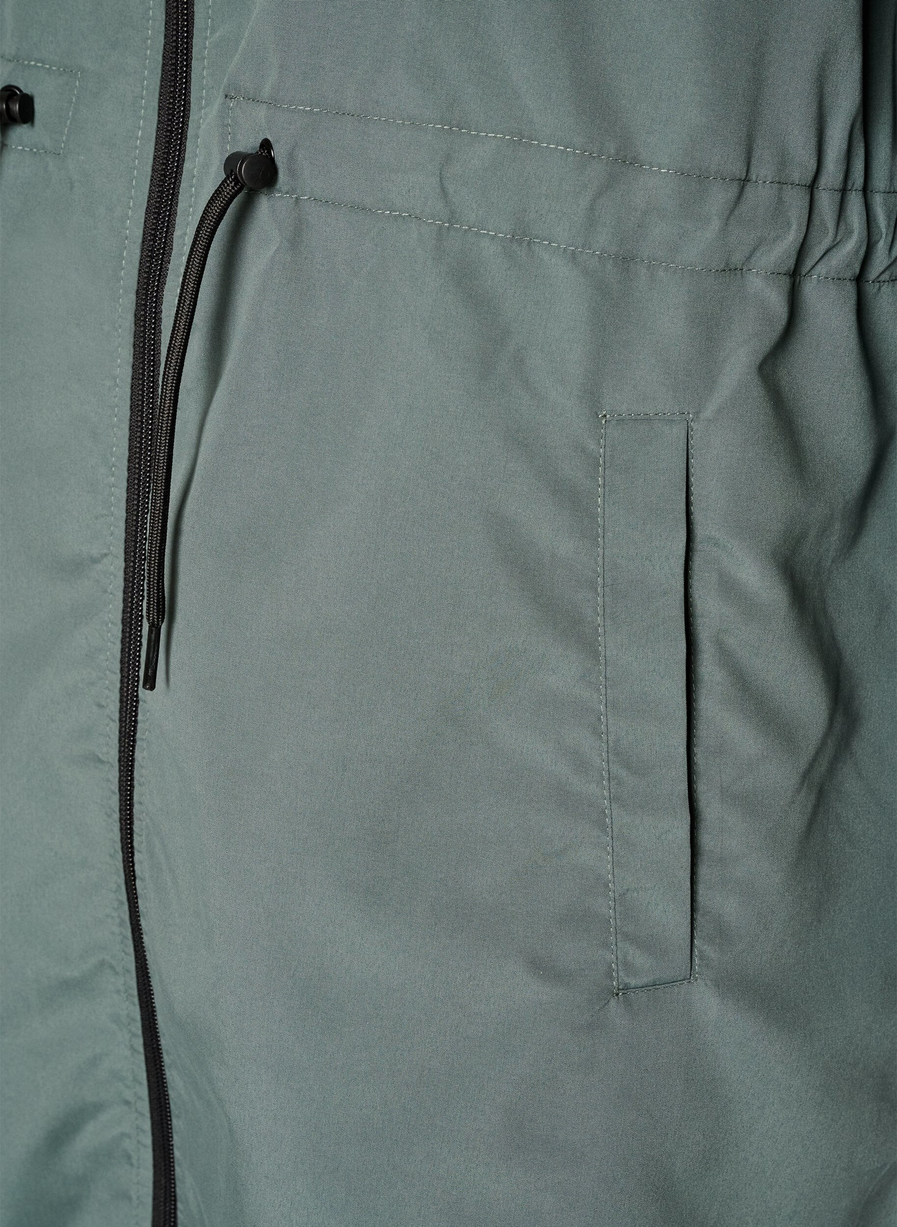 ZizziLichtgewicht parka met een capuchon, Groen, Packshot image number 3