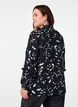 Blouse met print en ruchedetails, Zwart, Model image number 2
