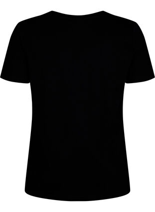 Katoenen T-shirt met ronde hals en print, Black W. Heart L., Packshot image number 1