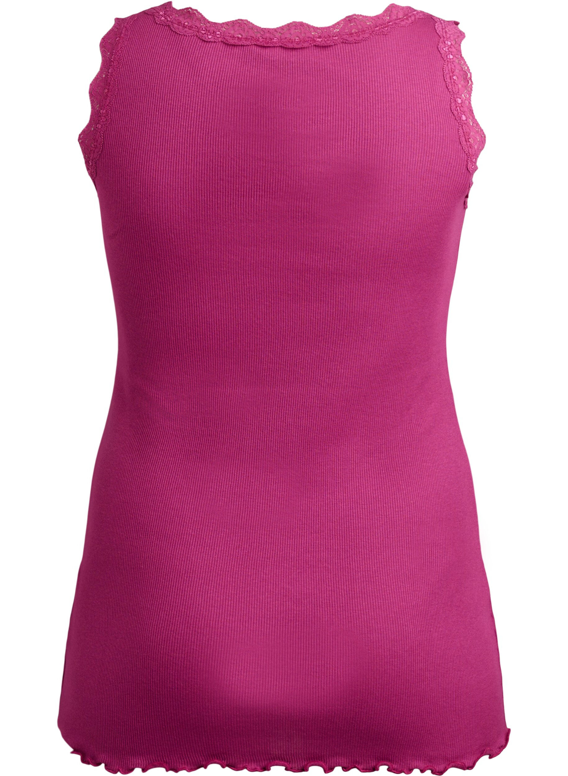 Zizzi Top met kant, Rood, Packshot image number 1