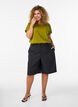 T-shirt met korte mouwen van katoenmix, Groen, Model image number 1