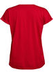 T-shirt met korte mouwen in een katoenmix, Rood, Packshot image number 1