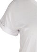 T-shirt met mix van katoen, Bright White, Packshot image number 2