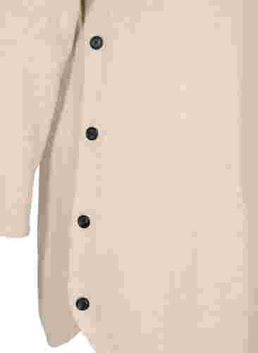Gebreide jurk met knopen, Pumice Stone Mel., Packshot image number 3