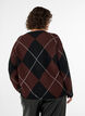 Vest met argylepatroon, Zwart, Model image number 2