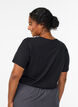 T-shirt met print, Zwart, Model image number 2