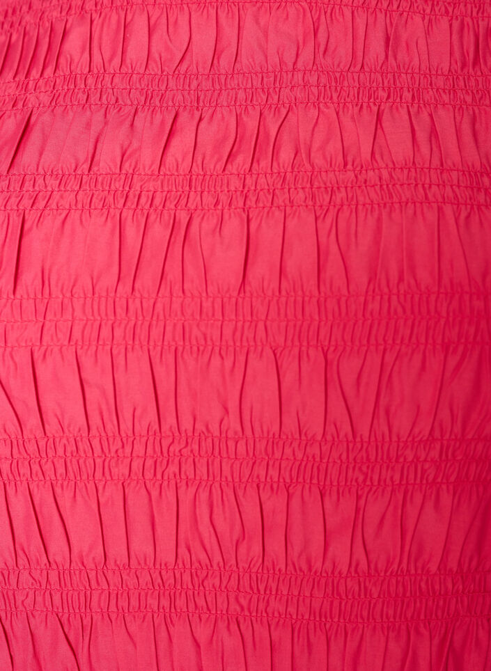 Smocktop met boothals en peplumzoom, Roze, Packshot image number 2