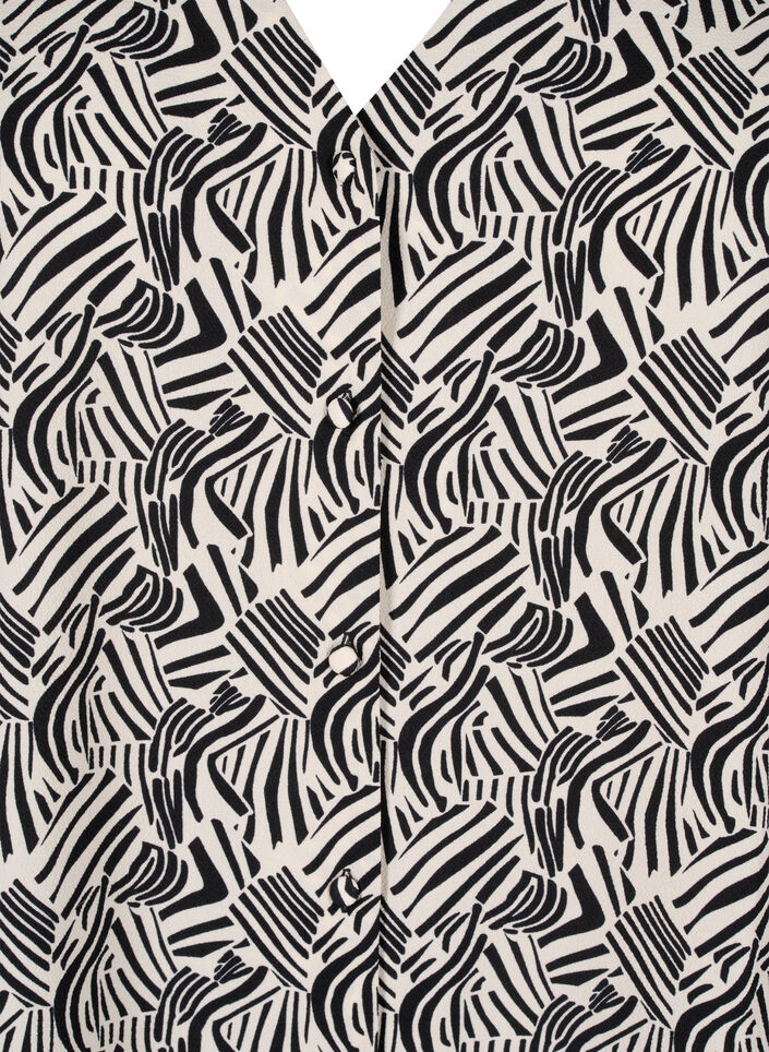Blouse avec col en V et imprimé, Birch Graphic, Packshot image number 2