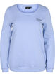 Katoenen sweatshirt met tekstprint, Blue Heron, Packshot image number 0