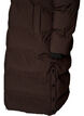 Lange puffer winterjas met capuchon, Bruin, Packshot image number 3