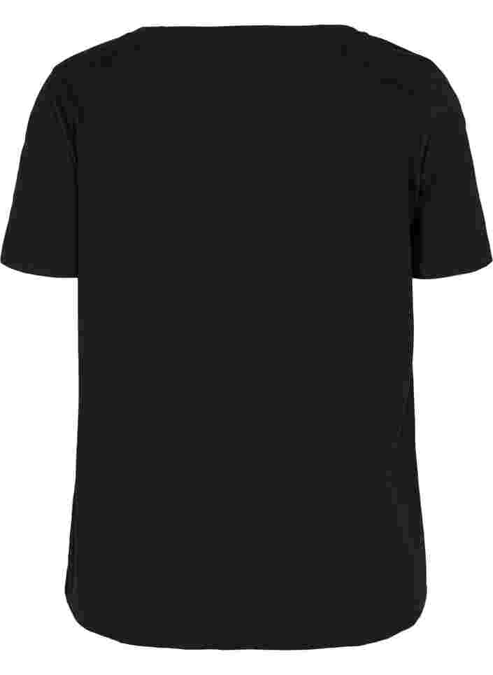 Trainingsshirt met print, Black w. Raise, Packshot image number 1