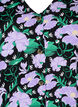 Viscose blouse met knopen, Black Small Flower, Packshot image number 2